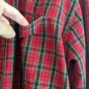 Men’s Eddie Bauer Red aid Button Down Shirt‎ Size L (3)